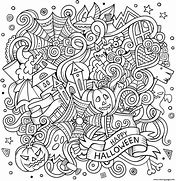 Image result for Halloween Doodles Black and White