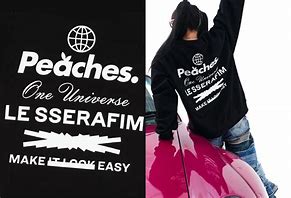 Image result for Peaches Logo Lesserafim
