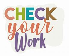 Image result for Check Your Work Clip Art