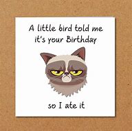 Image result for Grumpy Cat Birthday Sayings