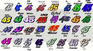 Image result for Racing Number Fonts 48