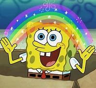 Image result for Spongebob Rainbow Meme Blank