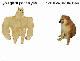 Image result for Buff Doge Super Saiyan