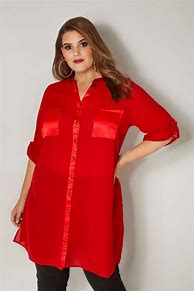 Image result for Red Shirt Dress Plus Size