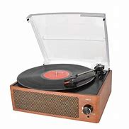 Image result for Bluetooth Vinyl Record Player with Speakers