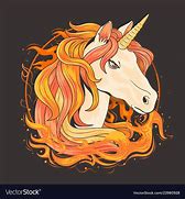 Image result for Fire Unicorn with Crown