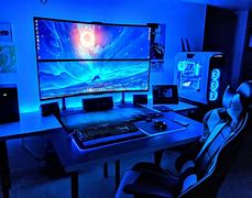 Image result for Gaming Setup Ultra Wide with TV