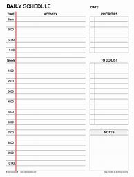 Image result for 1 Day Schedule Template