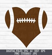 Image result for Football Heart SVG Free