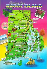 Image result for Rhode Island Map 1700
