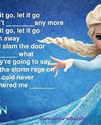 Image result for Let It Go Song Words