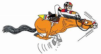 Image result for Funny Horse Racing Clip Art