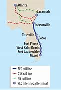 Image result for FEC Railroad Map