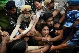 Image result for Wrestling Protest India