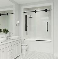 Image result for Shower Tub Doors Frameless Glass
