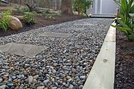 Image result for Stepping Stones in Gravel Adjacent to Patio