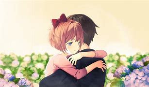 Image result for Anime Guy Hugging Girl
