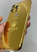 Image result for +24K Gold iPhone 14Pro Max with Diamonds in Hand