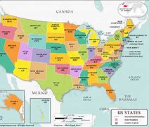 Image result for Us Map with States On It