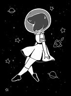 Image result for Aesthetic Space Girl Drawing Essy