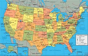 Image result for United States Political Map