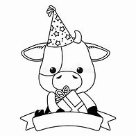 Image result for Cow Birthday Hat Clip Art