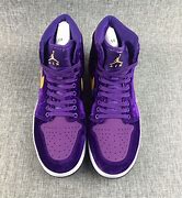 Image result for Purple and Gold Jordan 1