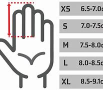 Image result for Ladies Glove Size Chart