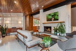 Image result for Mid Century Modern TV Wall