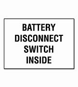 Image result for Battery Disconnect Switch Decal