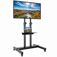 Image result for mobile television stand with wheel