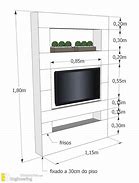 Image result for Wall Mounted TV Dimensions