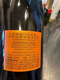 Image result for Potelle Chardonnay VGS Jean Noel Fourmeaux Bacigalupi Russian River Valley