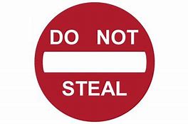 Image result for No Stealing Clip Art