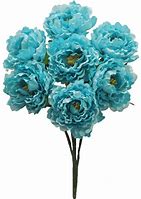 Image result for Turquoise Blue Silk Flowers