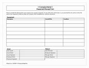 Image result for Equipment Issue Form Template Word