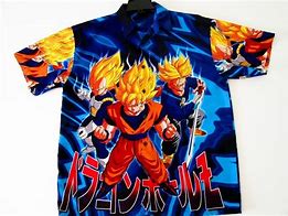 Image result for Dragon Ball Z Button Up Shirt