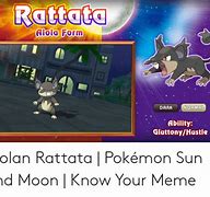 Image result for Pokemon Alolan Rattata Memes