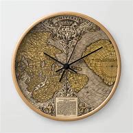 Image result for Old World Map Wall Clock