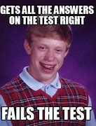 Image result for Wrong Answer On Test Meme
