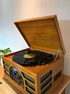 Image result for Old-Fashioned Radio CD and Record Player