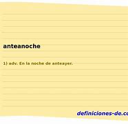 Image result for anteanteanoche
