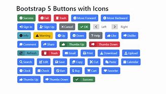 Image result for Bootstrap Button Icon