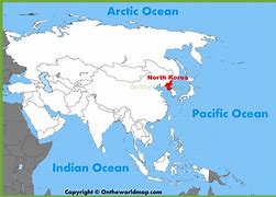Image result for North Korea in World Map