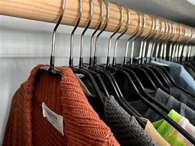 Image result for Black Hangers in Closet