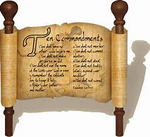 Image result for 10 Commandments Scroll