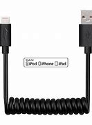 Image result for Coiled USB iPhone Cable