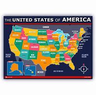 Image result for United States Map Poster
