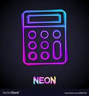 Image result for Calculator Neon Icon