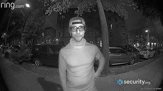 Image result for People Caught Doorbell Camera Night Vision